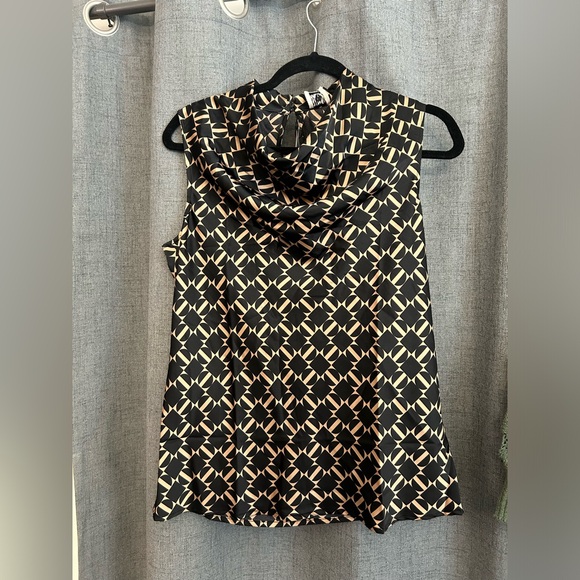 Anne Klein Women's Cowl Neck Sleeveless Blouse XXS - Picture 3 of 5